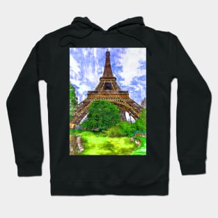 Eiffel Tower Green Lake Paris. For Eiffel Tower & Paris Lovers. Hoodie